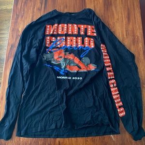 Monte Carlo Racing Long Sleeve Tee - Black/Red